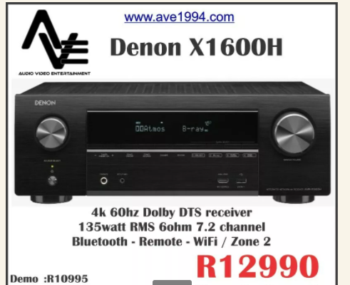 Denon X1600H 7.2 AVR