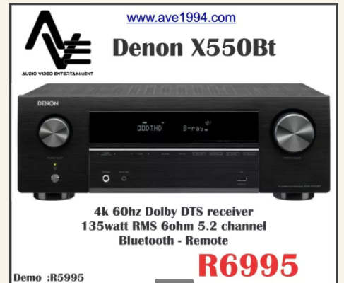 Denon X550BT Receiver