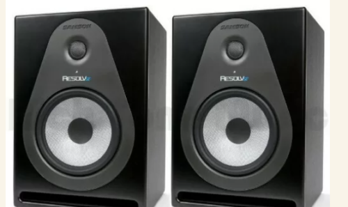 Samson Resolv SE8-Active Monitors 100 watts of power. AVAILABLE UNTIL WHILE STOCKS LAST