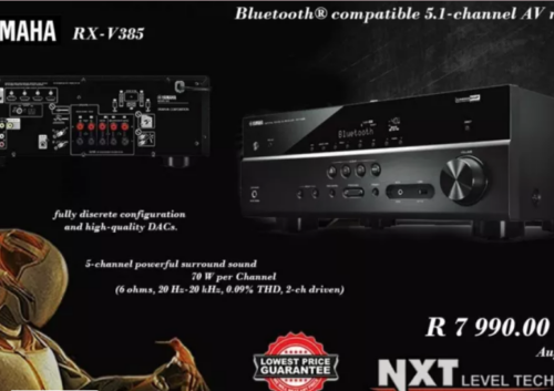 Yamaha RX_V385 Bluetooth® compatible 5.1-channel AV receiver NXT LEVEL TECH