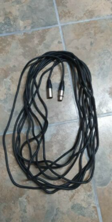 Audio Cable 3 pin XLR 10m long