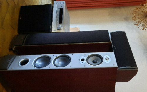 PolkAudio Speakers set incl. Subwoofer and Onkyo receiver