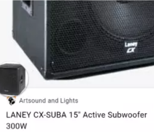 Laney cx sub A 15 inch 300w rms powerful neat R4500