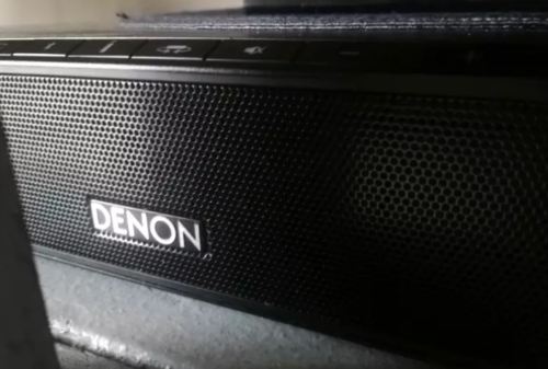 DENON SOUNDBOX WITH BUILT IN SUBWOOFERS