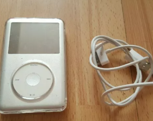 Apple iPod Classic Silver 80 GB 6th Generation MB029, (Battery needs to be replaced)