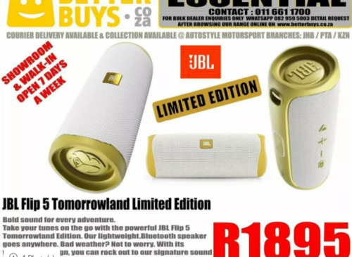 JBL Flip 5 speaker Tomorrowland Edition R1895 Bluetooth portable wireless rechargable Bold sound fo
