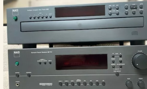 NAD AV711 Surround Sound Receiver & NAD 523 Multiple Compact Disk Player